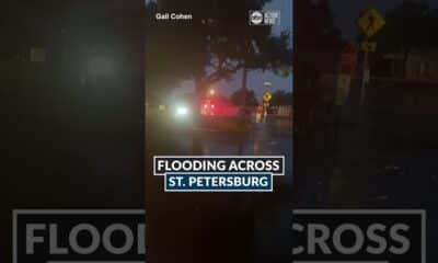 'I've lived here 15 years I have never seen this': Street flooding in St Petersburg.  #weather #news