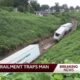 Man rescued after train derails