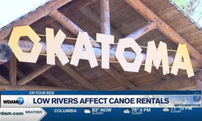 Low river levels affecting some canoe rentals