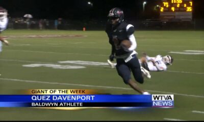 Wendy's Giant of the Week: Baldwyn wide receiver Quez Davenport