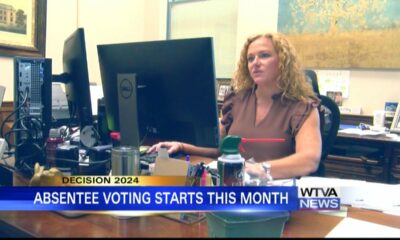 Absentee voting begins this month