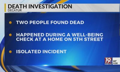 Two People Found Dead in Decatur Home During Well-Being Check | Sept. 6 2024 | News 19 at 4 p.m.