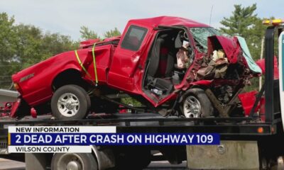 2 people dead following Wilson County crash on Highway 109