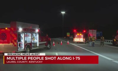 Several people shot along I-75 near Lexington, Kentucky: officials