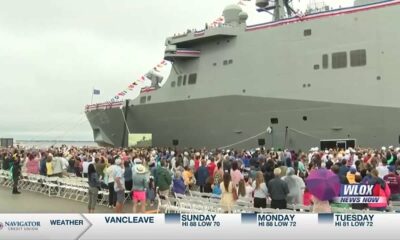 USS Richard M. McCool, Jr. sets sail after commissioning ceremony