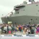 USS Richard M. McCool, Jr. sets sail after commissioning ceremony