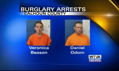 Two arrested for burglary in Calhoun County