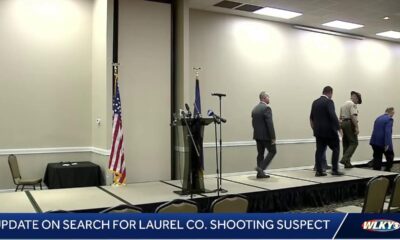 LIVE: Laurel County Sheriff's Department giving update on search for shooting suspect