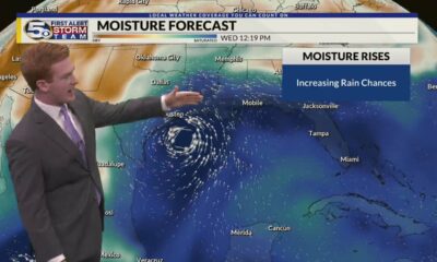 Sun & Cloud Mix Monday with Coastal Storms, Tracking PTC Six: Sunday Evening Forecast 9/8/2024