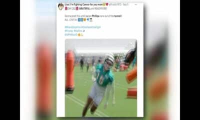 Super fan of Dolphins Jaelan Phillips has been counting the days until his return