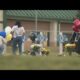 These handmade crosses were left by volunteers to honor the Apalachee High School victims