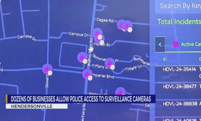 Dozens of businesses allow police access to surveillance cameras