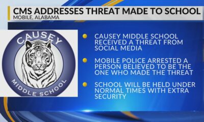 Threat made against Causey Middle School