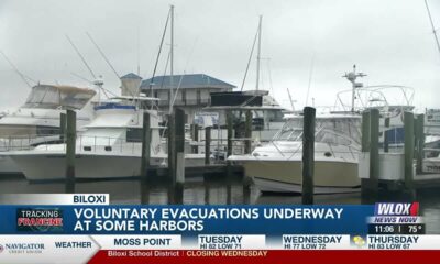 Voluntary evacuations underway at some Coast harbors