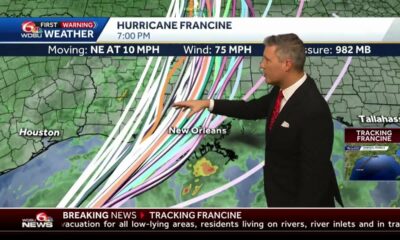 Hurricane Francine forms in the Gulf of Mexico, Tuesday, Sept. 10