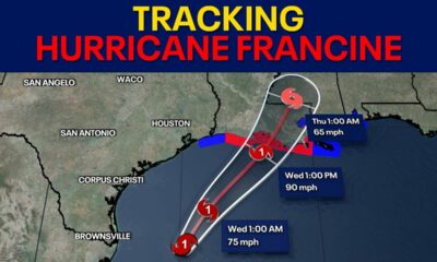 TRACKING FRANCINE: Tropical storm officials becomes a hurricane - LATEST