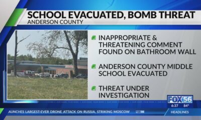 Anderson County school evacuated after bomb threat