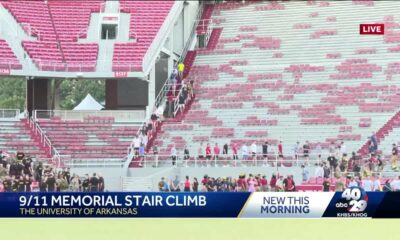 Arkansas students mark 9/11 with memorial stair climb