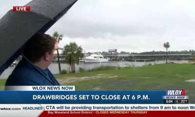 LIVE: Drawbridges set to close at 6 p.m. ahead of Francine