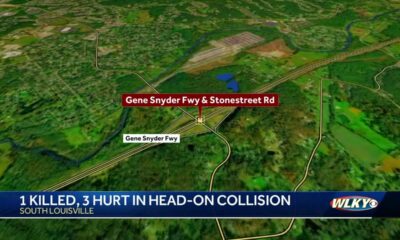 1 killed, 3 hurt in head-on collision on Gene Snyder Freeway