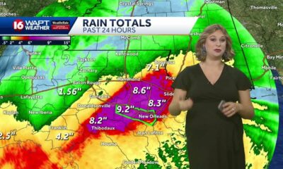 Tropical Storm Francine moves across Mississippi