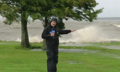 Jim Cantore: “Winds Gusting 40 to 50 Miles Per Hour” in Morgan City, LA