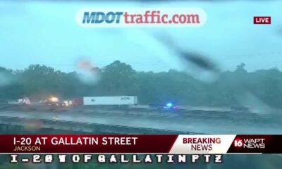 18-wheeler crash slows traffic on I-20