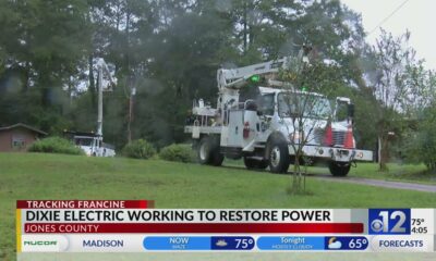 Dixie Electric crews work to restore power after Francine