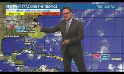 Thursday 10 PM Tropical Update: Watching Invest 94L and Tropical Depression Seven