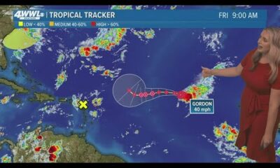 Friday Noon Tropical Update: Tropical Storm Gordon staying out in the Atlantic