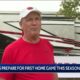 Fans gear up for tailgating ahead of the first Hogs home game