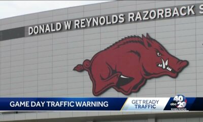 University of Arkansas officials prepare for gameday traffic