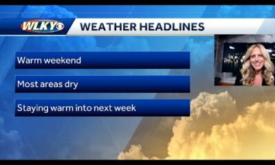 Above normal temps for the weekend