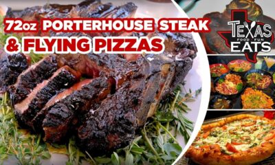 Texas Eats: 72 oz Porterhouse steak, flying pizzas, French brunch bites & spicy noodle bowls