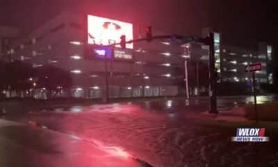 Crews conducting cleanup following Hurricane Francine