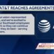 AT&T says that the company has reached a tentative agreement with its striking employees