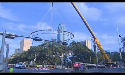 Last of 6 steel rings at Galleria-area intersections taken down and replaced