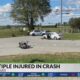 2 injured after cars and motorcycle collide in Woodford County