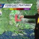 Scattered storms possible the next two days and staying warm