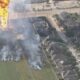 Pipeline explodes, catches fire in Houston suburb