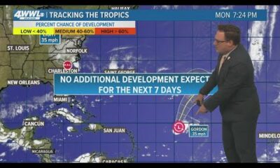 Tropical Update: No additional developments in next seven days