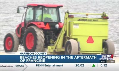 Harrison County Sand Beach Authority cleaning up remnants of Francine