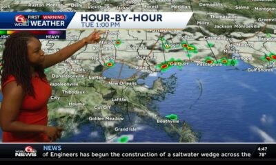 Showers expected this afternoon