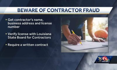 Beware of contractor fraud after Hurricane Francine