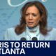 Harris to return to Atlanta to talk about women's health | FOX 5 News