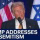 Trump discusses fighting antisemitism | FOX 5 News