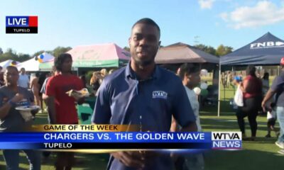 Jason reports live from Tupelo High School pre-game celebration