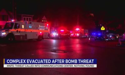 Apartment evacuated after bomb threat