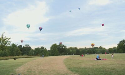 Hot air balloons fill the skies for the Great Forest Park Balloon Race