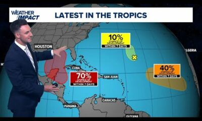 Tropics update: Spot in Caribbean now has an 80% chance for tropical development